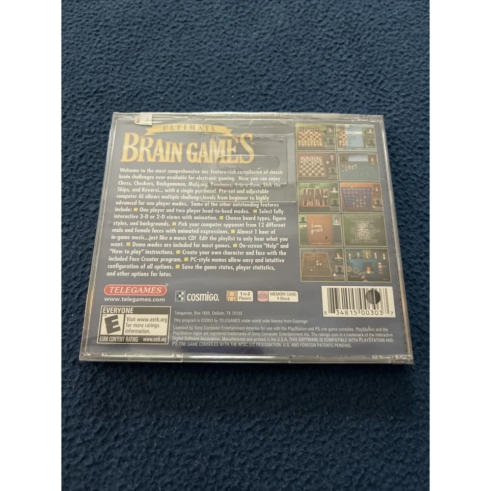 LQQK Ultimate Brain‎ Games PS1 PlayStation 1 Brand New FACTORY Sealed!